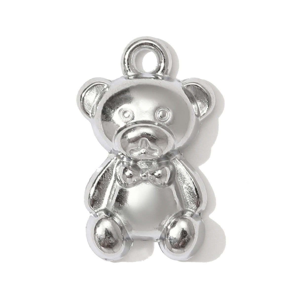 6pcs/pack Stainless Steel Butterfly Bear Plane Necklace Pendant Mirror Polish Dolphin Crab Shell DIY  Charm Women Surfer Jewelry