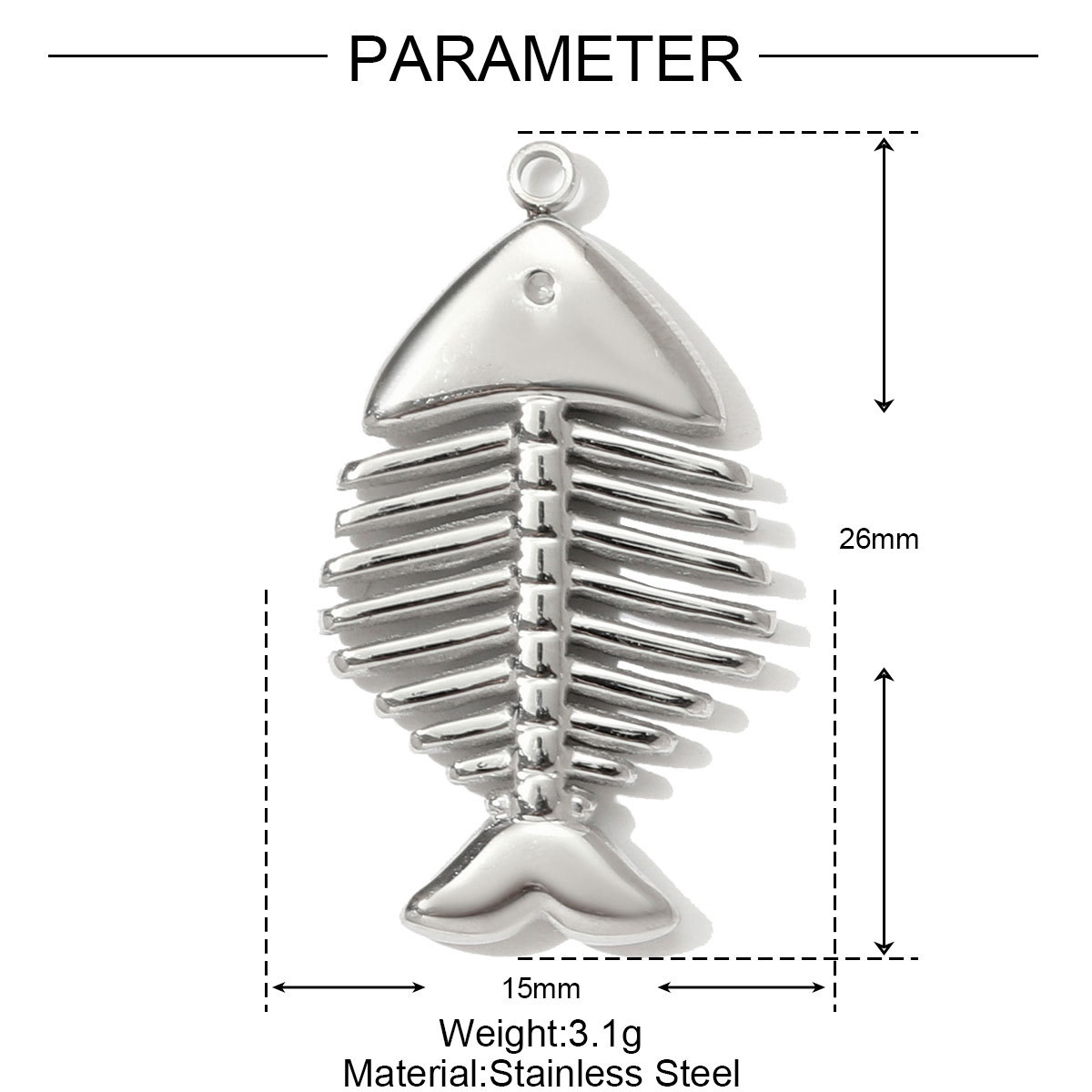 6pcs/pack Stainless Steel Butterfly Bear Plane Necklace Pendant Mirror Polish Dolphin Crab Shell DIY  Charm Women Surfer Jewelry