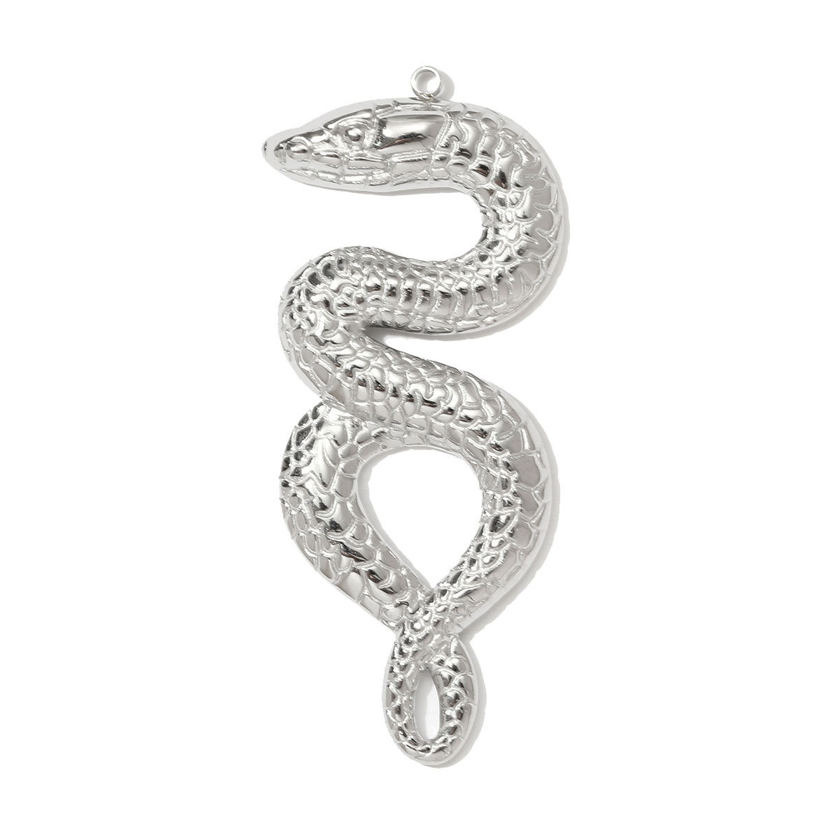 6pcs/pack Stainless Steel Rhinestone Sun Fish Necklace Pendant Mirror Polish Snake Octopus DIY Earring Charm Women Crab Jewelry