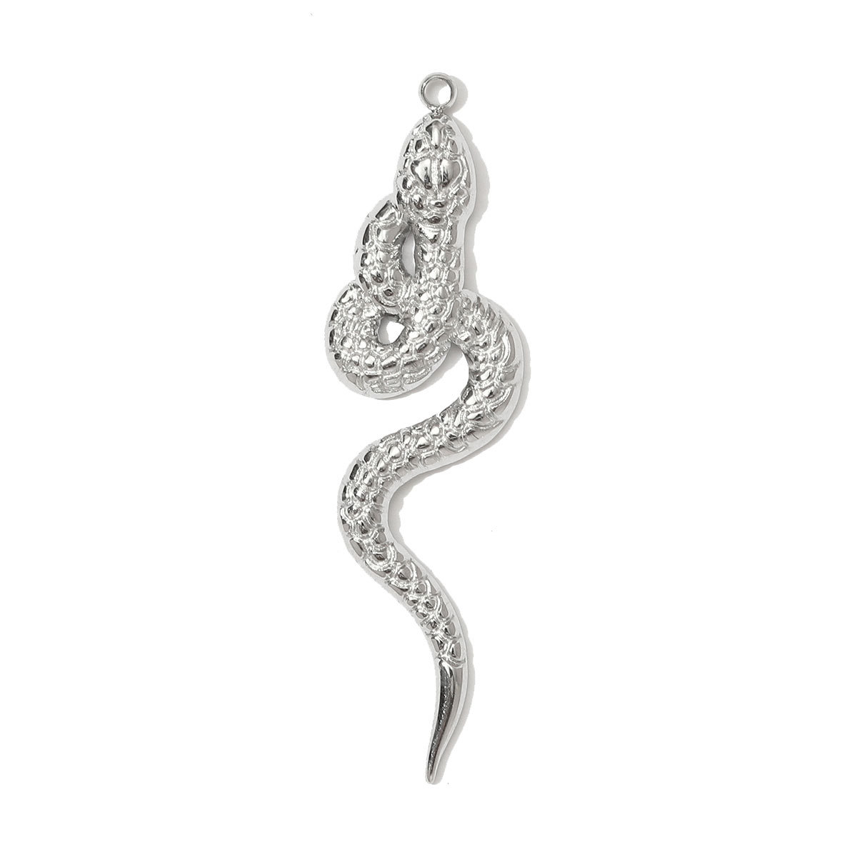 6pcs/pack Stainless Steel Rhinestone Sun Fish Necklace Pendant Mirror Polish Snake Octopus DIY Earring Charm Women Crab Jewelry