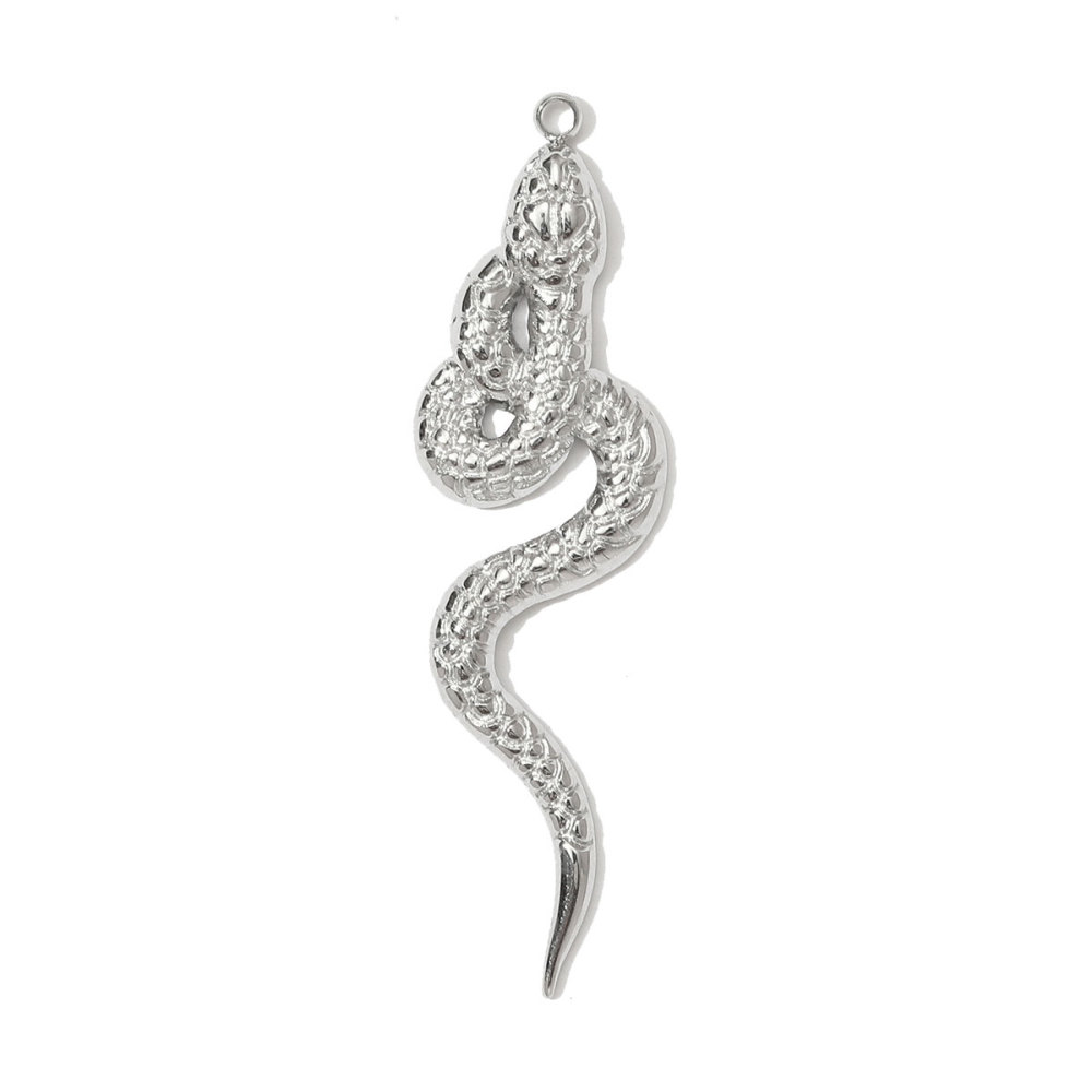 6pcs/pack Stainless Steel Rhinestone Sun Fish Necklace Pendant Mirror Polish Snake Octopus DIY Earring Charm Women Crab Jewelry