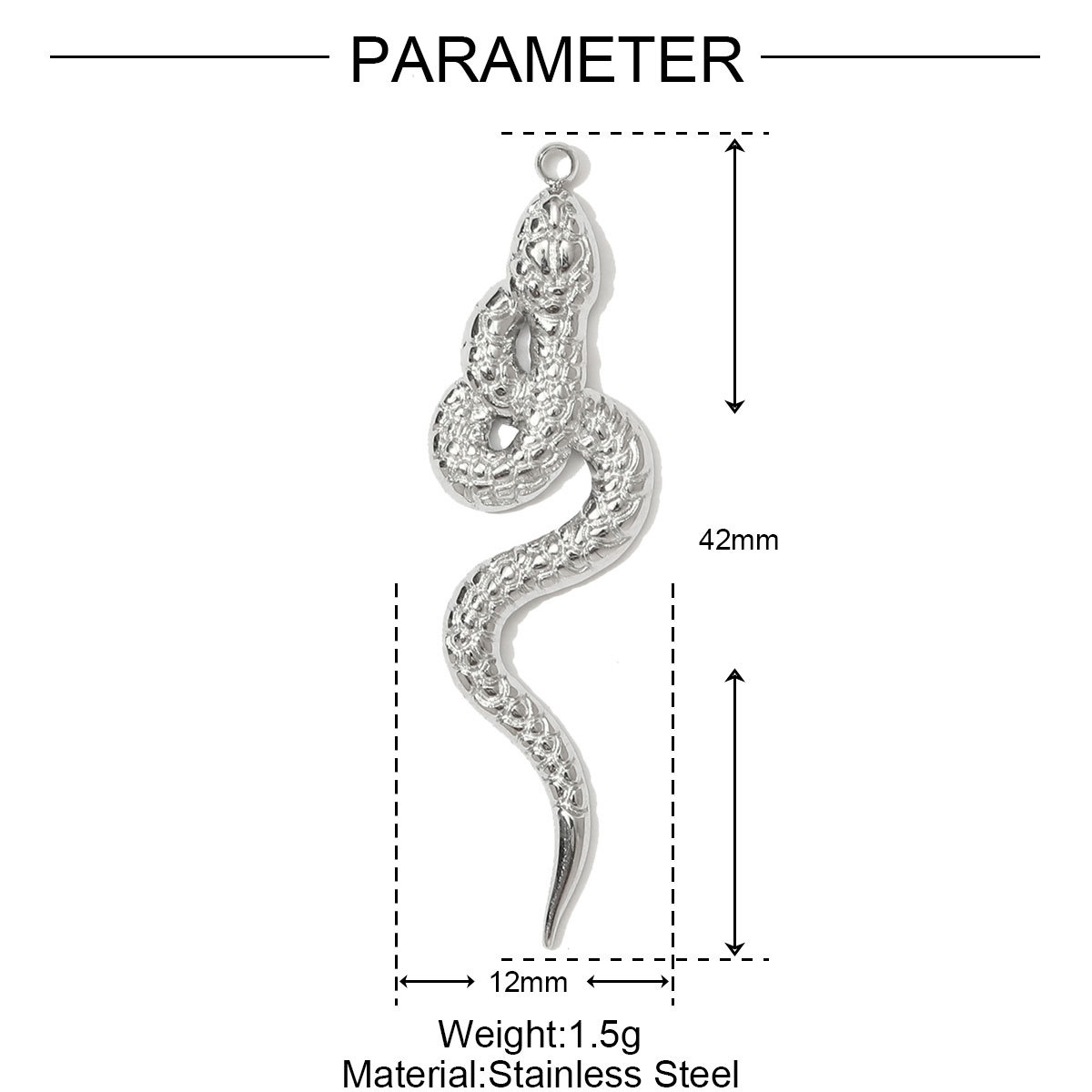6pcs/pack Stainless Steel Rhinestone Sun Fish Necklace Pendant Mirror Polish Snake Octopus DIY Earring Charm Women Crab Jewelry