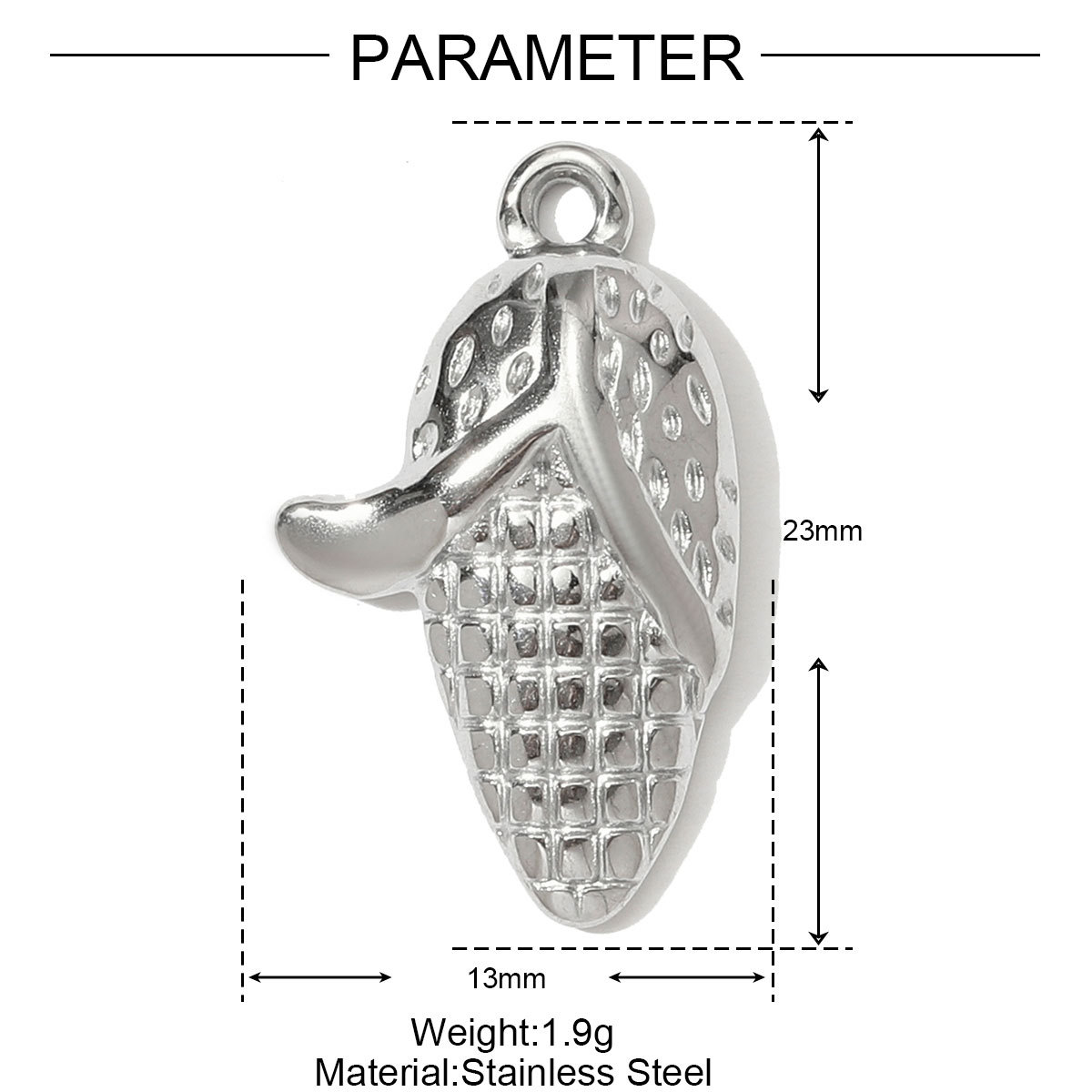 6pcs/pack Mirror Polish Cross Holy Mother Necklace Pendant Stainless Steel Peanut Cron DIY Earring Charm Women Angel Jewelry