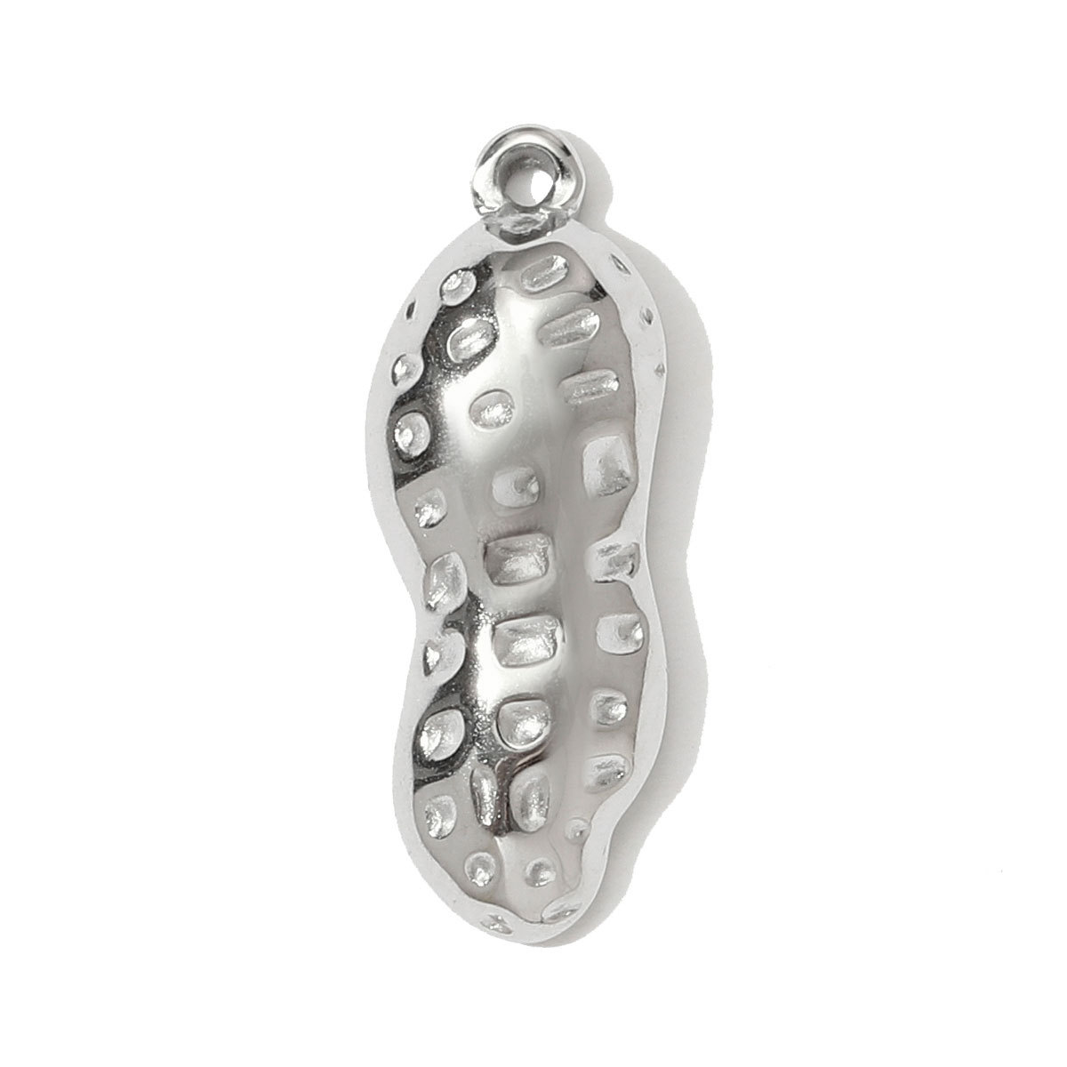 6pcs/pack Mirror Polish Cross Holy Mother Necklace Pendant Stainless Steel Peanut Cron DIY Earring Charm Women Angel Jewelry