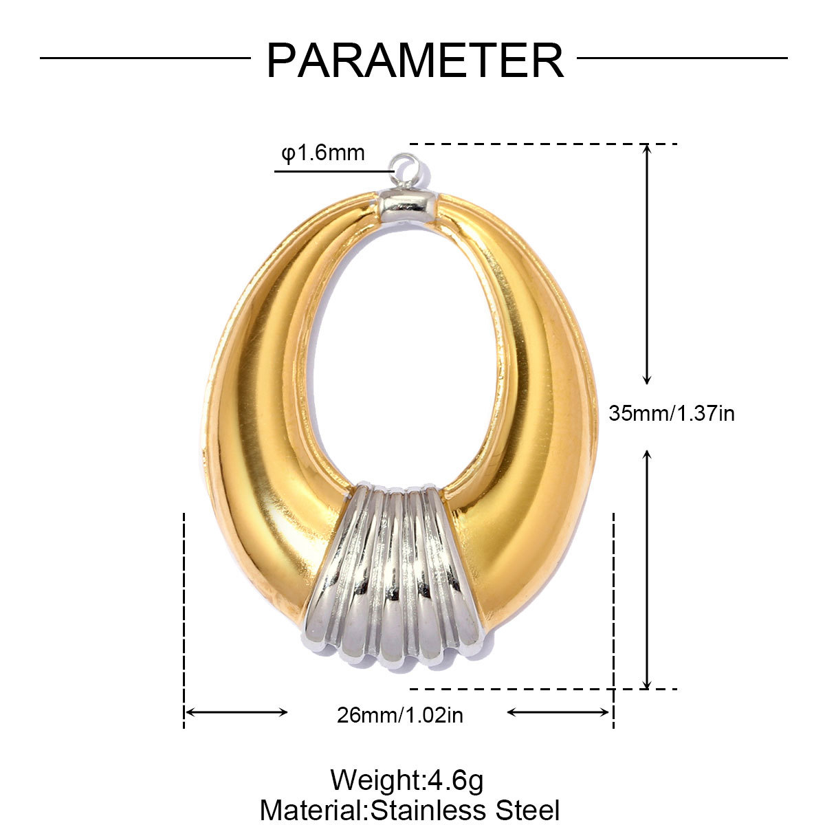 6pcs/pack Large Stainless Steel Enamel Eye DIY Earring Charms Flower Garland Necklace Pendant Woman Heart Sun Jewelry Wholesale