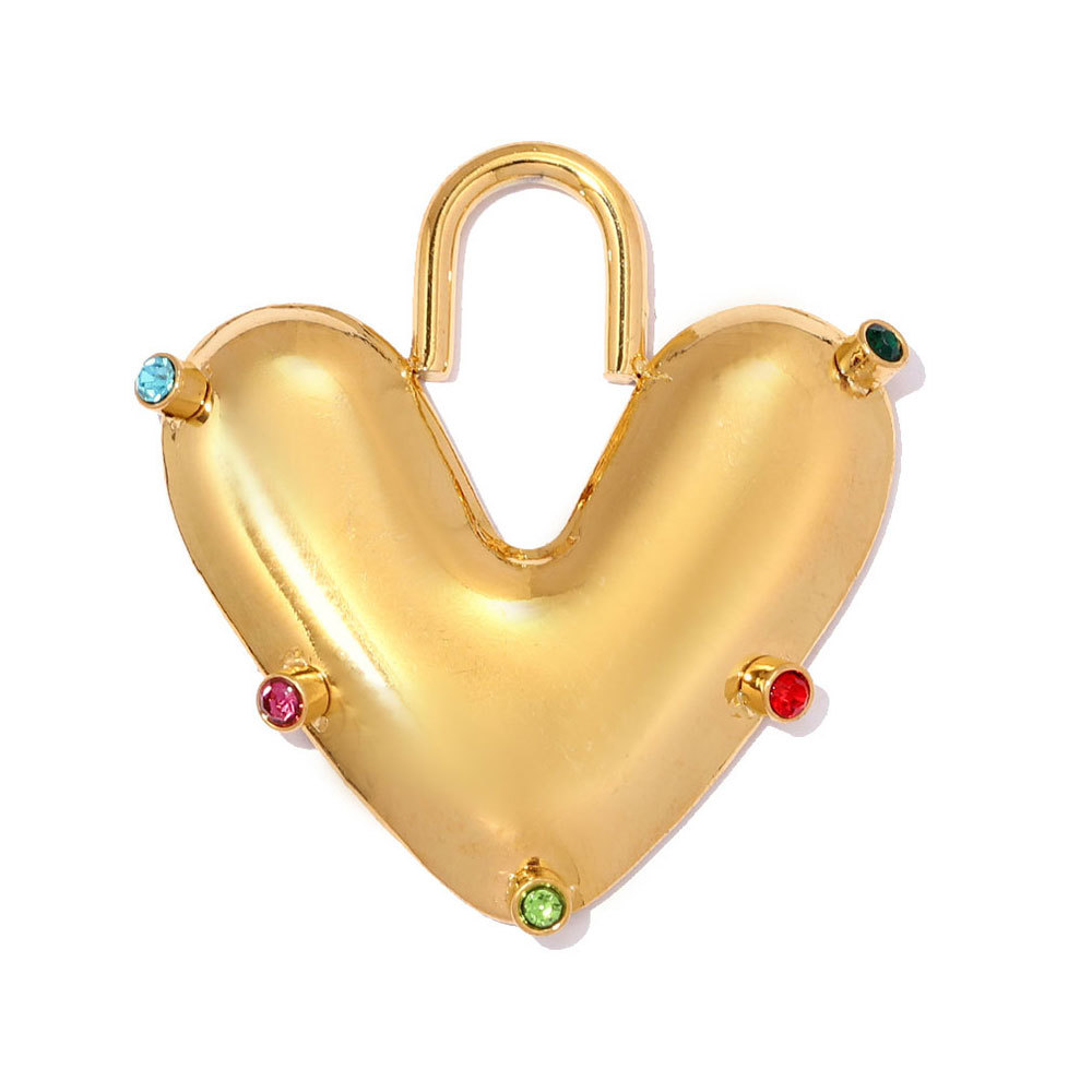 6pcs/pack Large Stainless Steel Enamel Eye DIY Earring Charms Flower Garland Necklace Pendant Woman Heart Sun Jewelry Wholesale