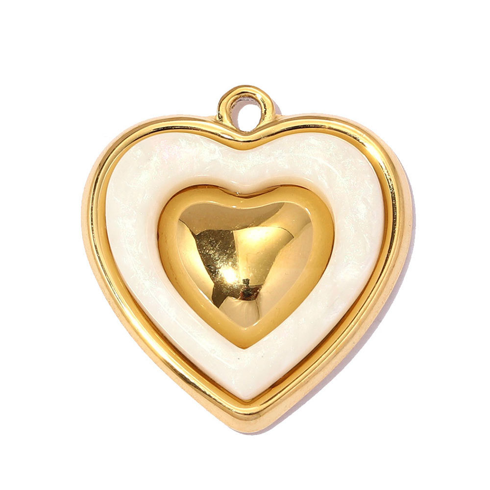 6pcs/pack Stainless Steel Zircon Love Heart DIY Earring Charms Owl Turtle Necklace Pendant Woman Bowknot Jewelry Wholesale