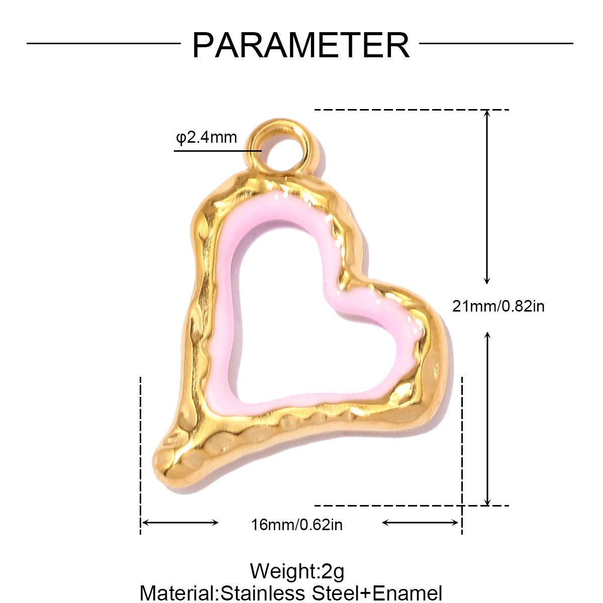 6pcs/pack Stainless Steel Zircon Star Crescent Moon DIY Charms Hollow Heart Necklace Pendant Woman Oval Circle Jewelry Wholesale