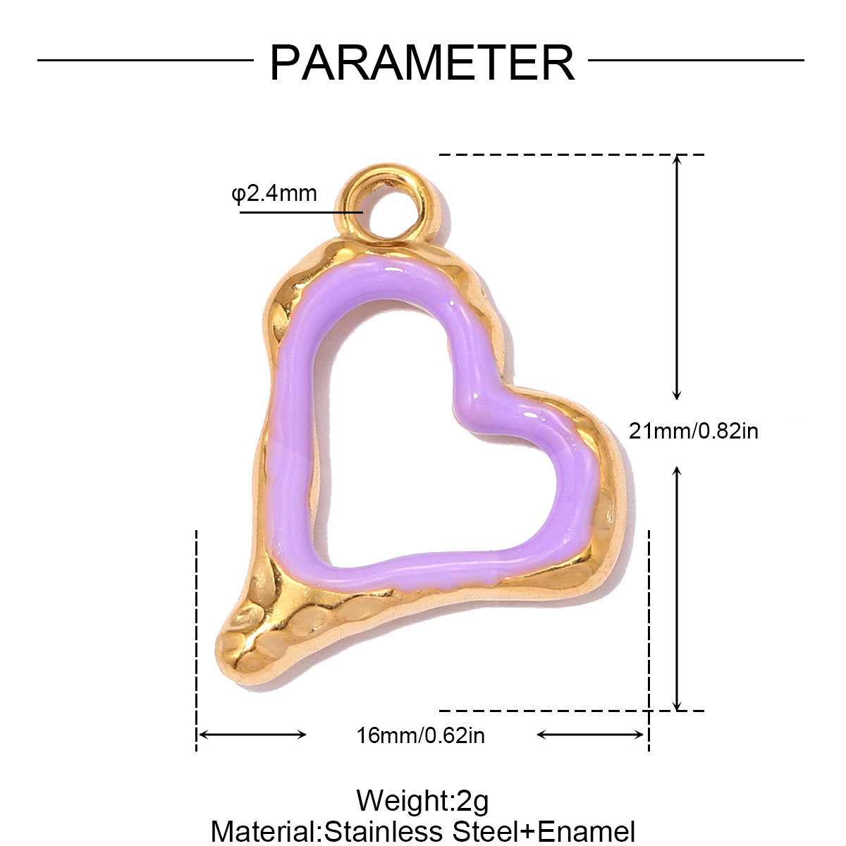 6pcs/pack Stainless Steel Zircon Star Crescent Moon DIY Charms Hollow Heart Necklace Pendant Woman Oval Circle Jewelry Wholesale