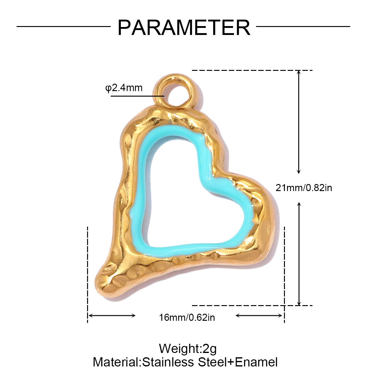 6pcs/pack Stainless Steel Zircon Star Crescent Moon DIY Charms Hollow Heart Necklace Pendant Woman Oval Circle Jewelry Wholesale