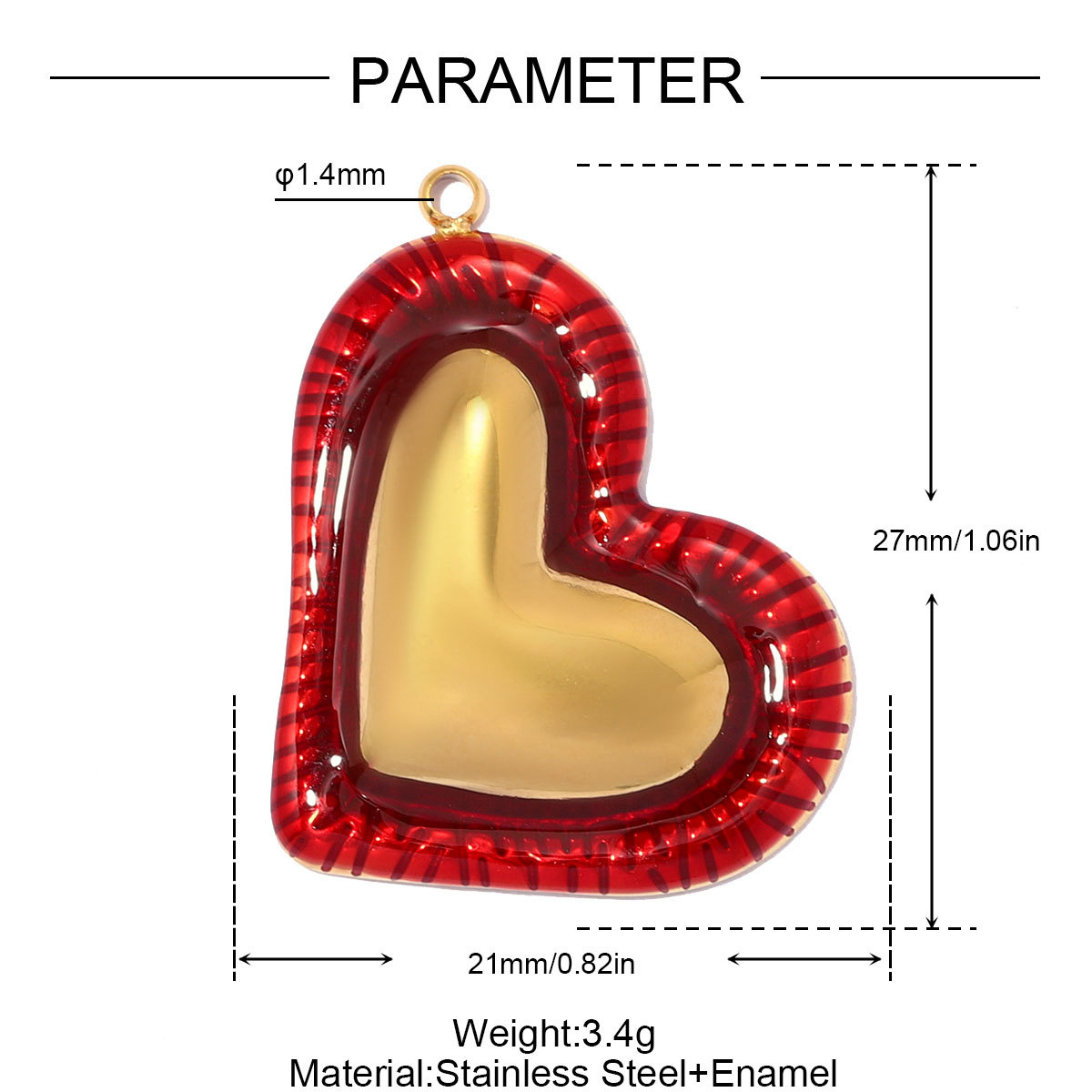 6pcs/pack Stainless Steel Irregular Love Heart DIY Charms Lucky Flower Necklace Pendants Woman Zircon Cross Jewelry Wholesale