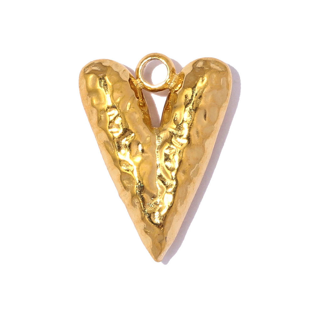 6pcs/pack Stainless Steel Enamel Strawberry Airplane DIY Charms Clover Heart Necklace Pendants Woman Horseshoe Jewelry Wholesale