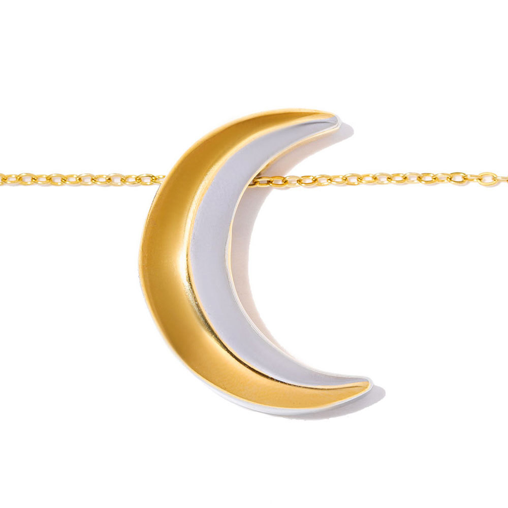 6pcs/pack Stainless Steel Cross Crescent Moon DIY Charms Flower Leaf Necklace Pendants Woman Heart Butterfly Jewelry Wholesale