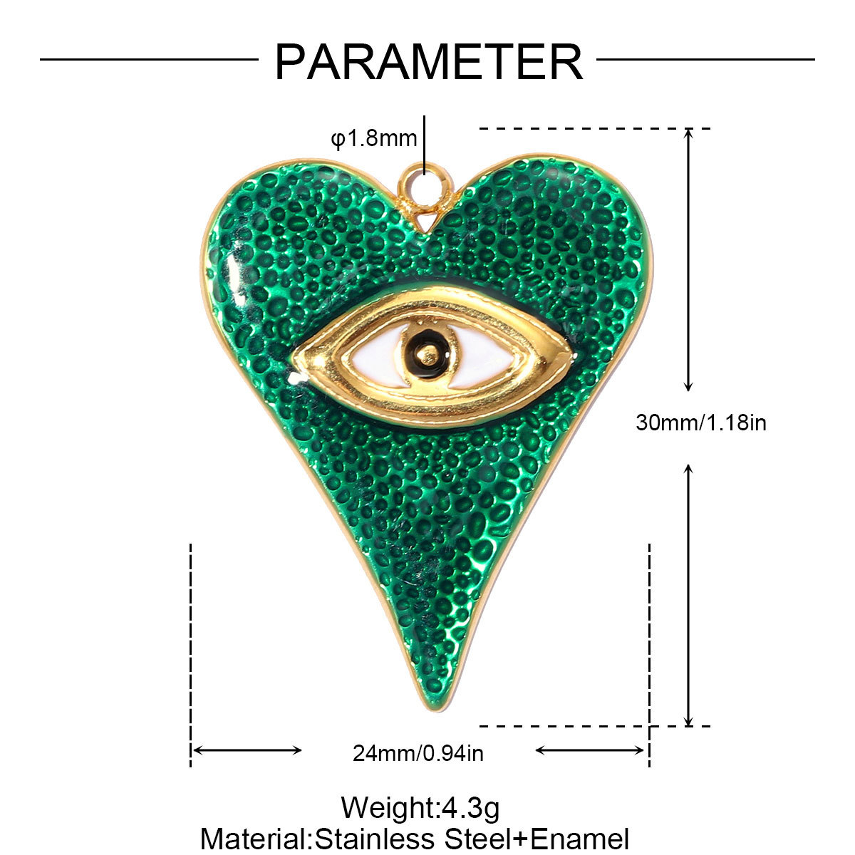 6pcs/pack Stainless Steel Apple Pear Orange DIY Charms Ginkgo Leaf Bird Necklace Pendants Woman Heart Evil Eye Jewelry Wholesale