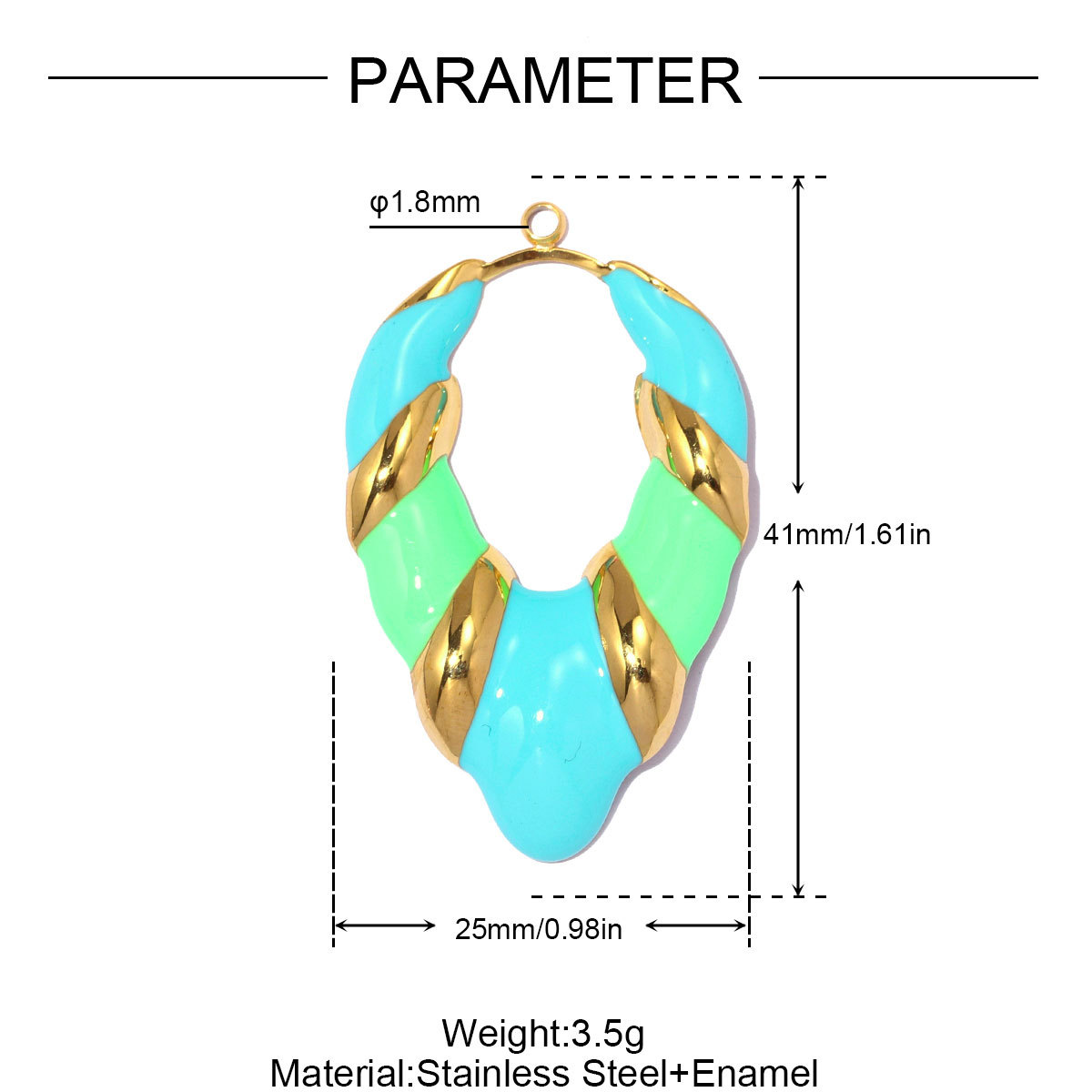 6pcs/pack Stainless Steel Enamel Flower Rudder DIY Charm Rhinestone Ginkgo Leaf Necklace Pendants Woman Heart Jewelry Wholesale