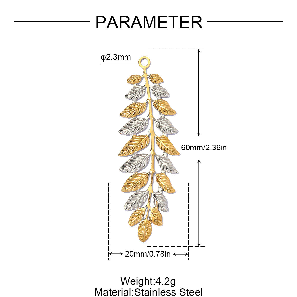 6pcs/pack French Retro Stainless Steel Holy Mother DIY Charm Pearl Ginkgo Leaf Necklace Pendant Woman Fan Heart Jewelry Wholesale