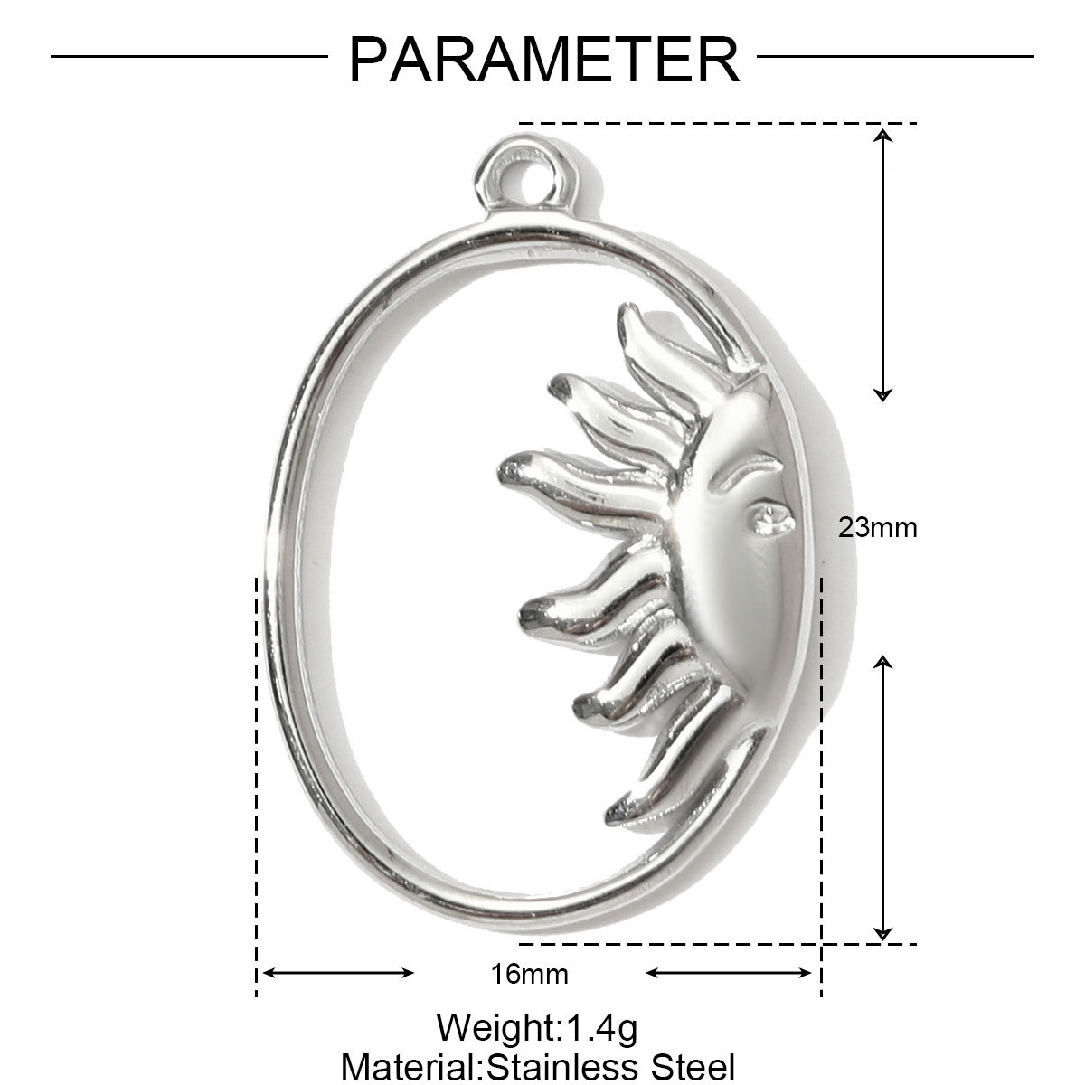6pcs/pack Mirror Polish Heart Wing Necklace Pendant Stainless Steel Coffee Cup Hammer DIY Charm Women Baseball Cap Jewelry