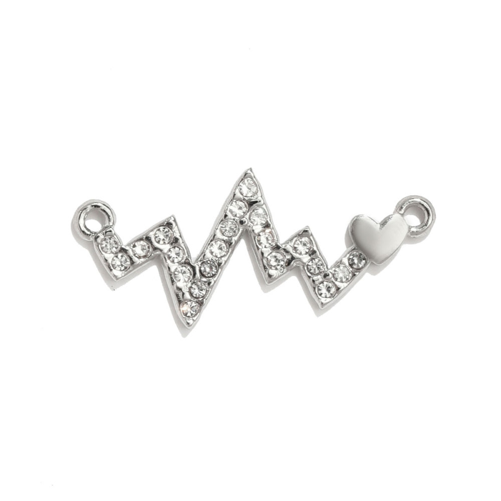 6pcs/pack Stainless Steel Heart Oval Rhinestone Necklace Pendant Mirror Polish Star Moon DIY Charm Women Hamsa Hand Jewelry
