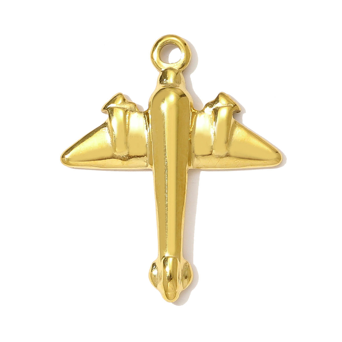 6pcs/pack Stainless Steel Baseball Cap Coffee Necklace Pendant High Polish Airplane Corn DIY Charm Women Hammer Sun Jewelry