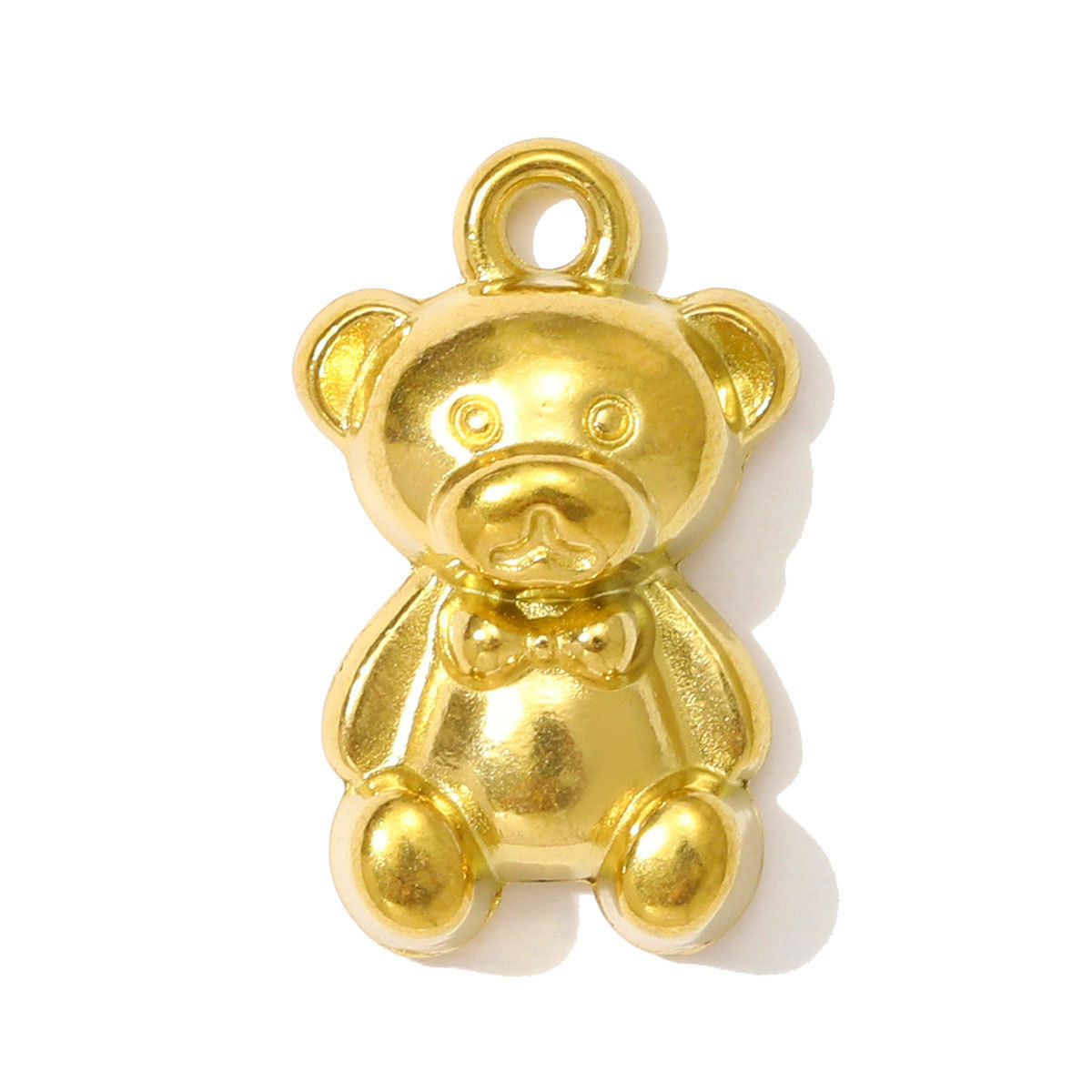 6pcs/pack High Polish Star Lightning Necklace Pendant Stainless Steel Peanut Turtle Elephant DIY Charm Women Butterfly Bear Jewelry