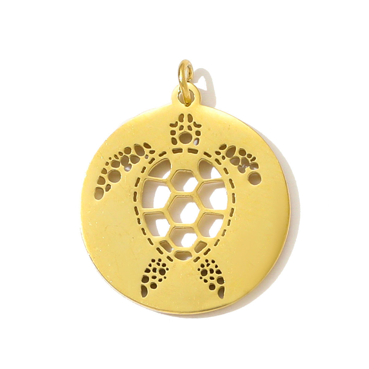 6pcs/pack High Polish Star Lightning Necklace Pendant Stainless Steel Peanut Turtle Elephant DIY Charm Women Butterfly Bear Jewelry