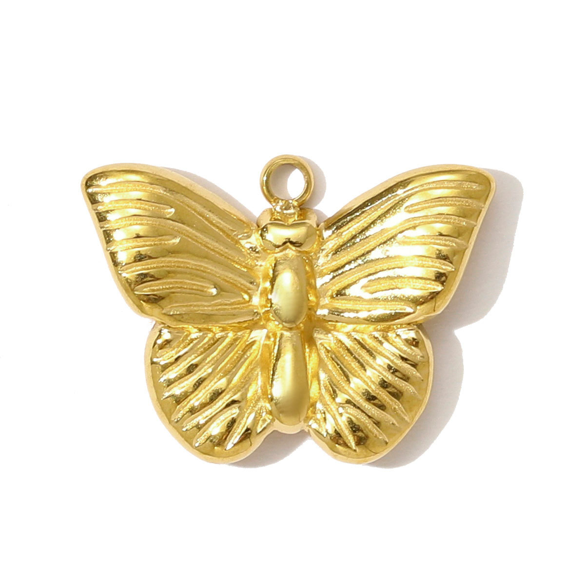 6pcs/pack High Polish Star Lightning Necklace Pendant Stainless Steel Peanut Turtle Elephant DIY Charm Women Butterfly Bear Jewelry