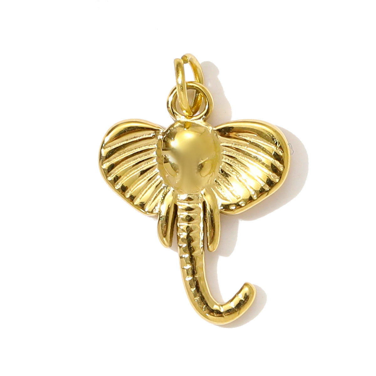 6pcs/pack High Polish Star Lightning Necklace Pendant Stainless Steel Peanut Turtle Elephant DIY Charm Women Butterfly Bear Jewelry