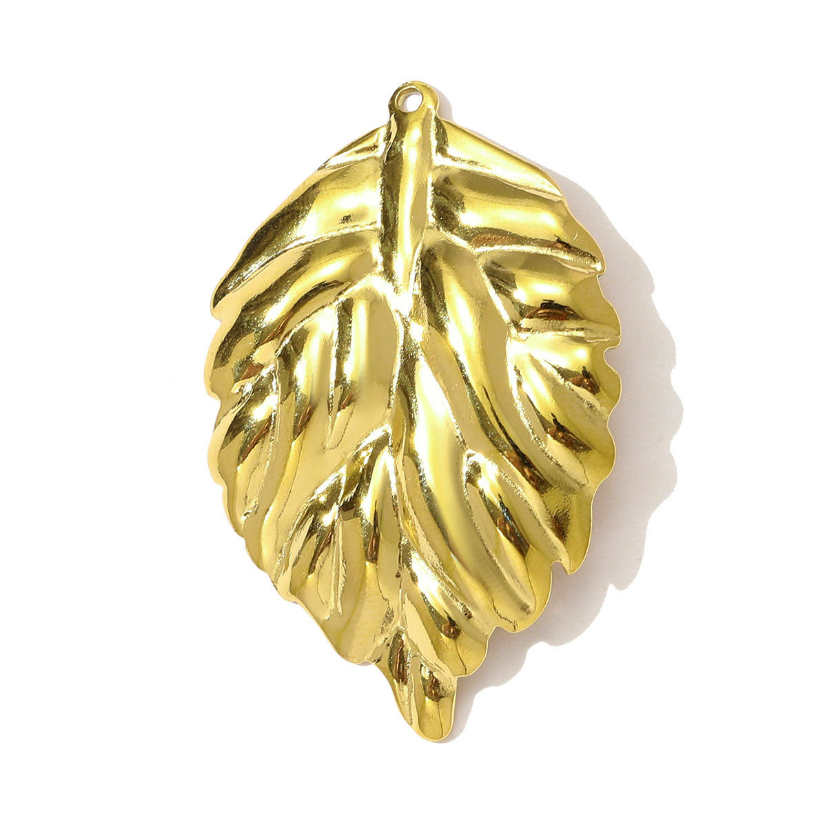 6pcs/pack High Polish Rhinestone Sun Necklace Pendant Stainless Steel Snake Leaf DIY Earring Charm Women Crescent Moon Jewelry