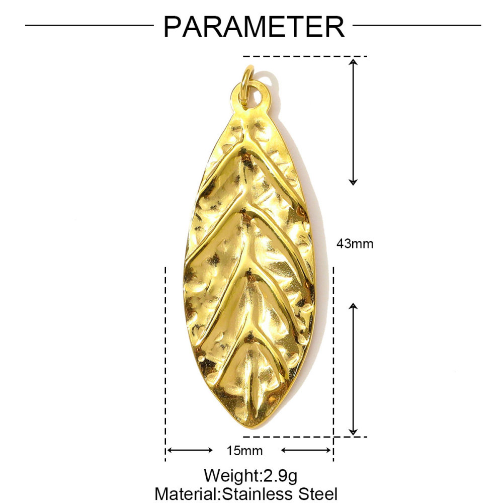 6pcs/pack High Polish Rhinestone Sun Necklace Pendant Stainless Steel Snake Leaf DIY Earring Charm Women Crescent Moon Jewelry