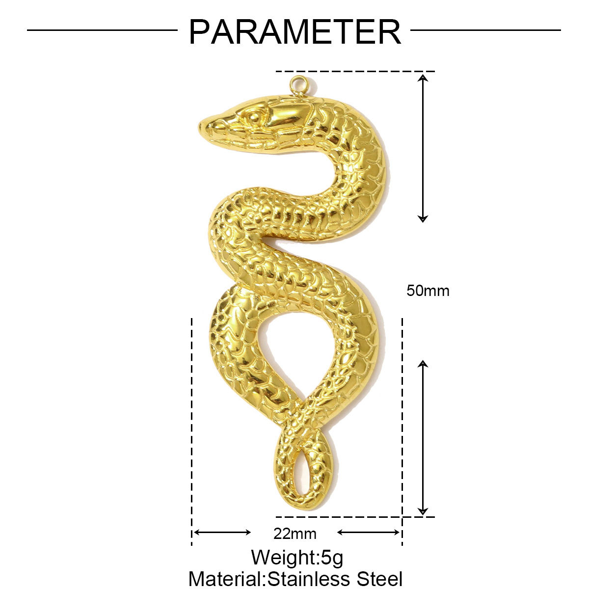 6pcs/pack High Polish Rhinestone Sun Necklace Pendant Stainless Steel Snake Leaf DIY Earring Charm Women Crescent Moon Jewelry