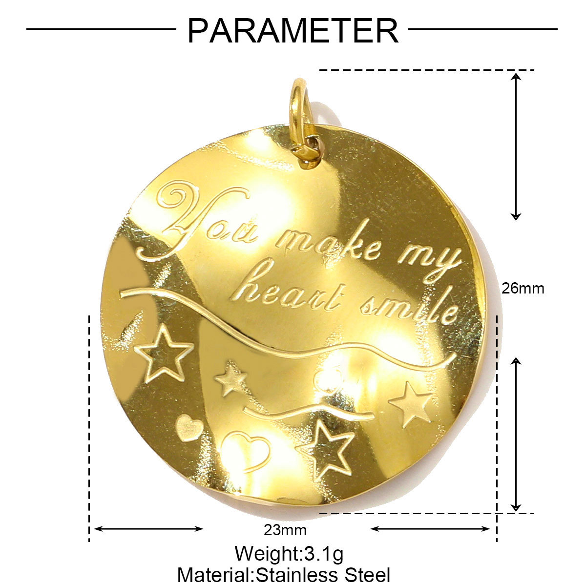 6pcs/pack High Polish Star Sun Moon Necklace Pendant Stainless Steel Fish Octopus DIY Earring Charm Women Snake Surfer Jewelry