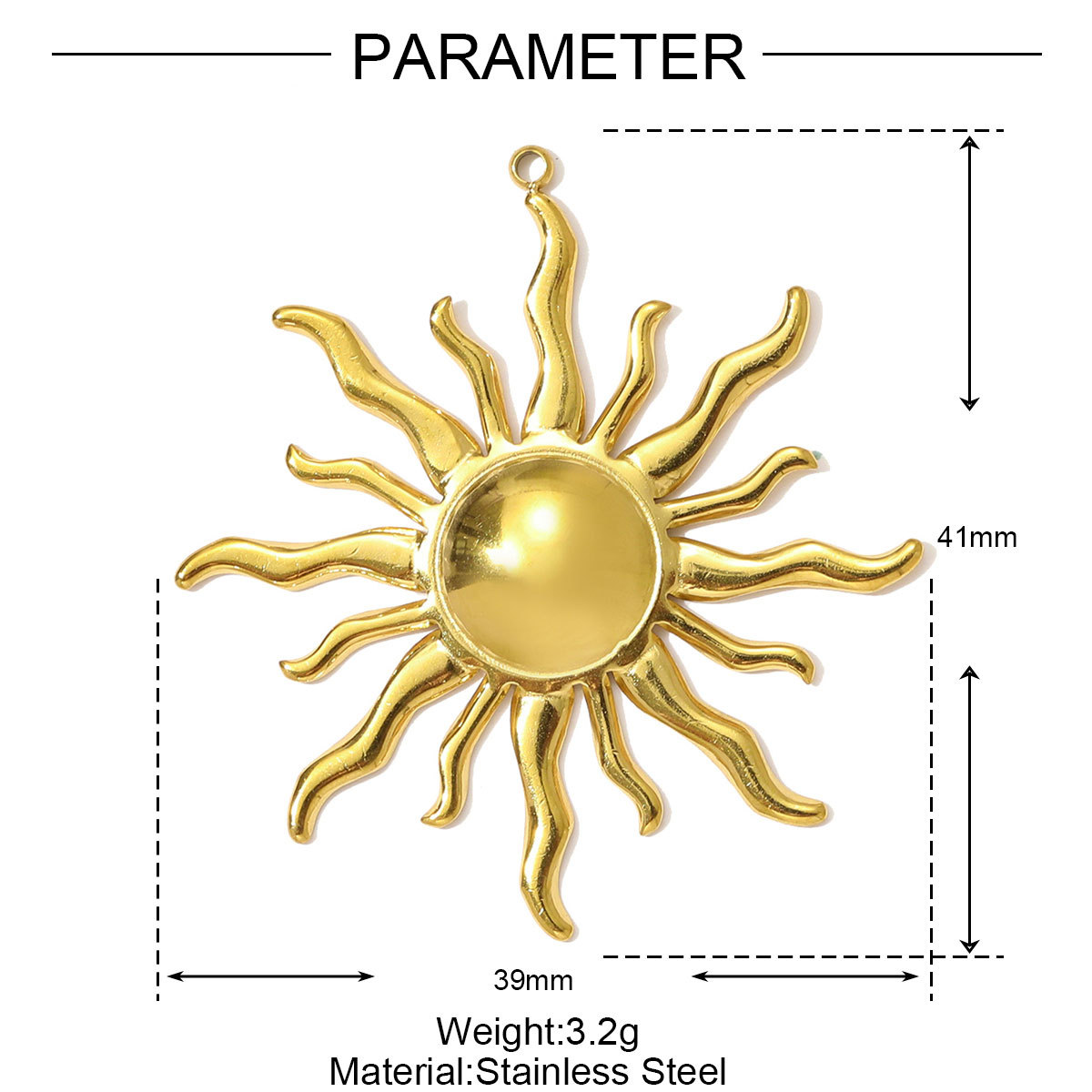 6pcs/pack High Polish Star Sun Moon Necklace Pendant Stainless Steel Fish Octopus DIY Earring Charm Women Snake Surfer Jewelry