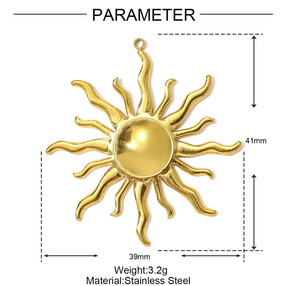 6pcs/pack High Polish Star Sun Moon Necklace Pendant Stainless Steel Fish Octopus DIY Earring Charm Women Snake Surfer Jewelry