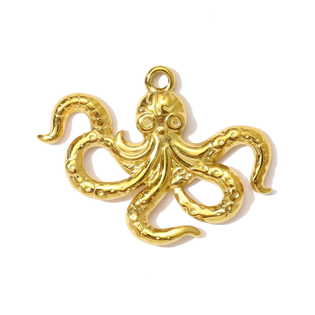 6pcs/pack High Polish Star Sun Moon Necklace Pendant Stainless Steel Fish Octopus DIY Earring Charm Women Snake Surfer Jewelry