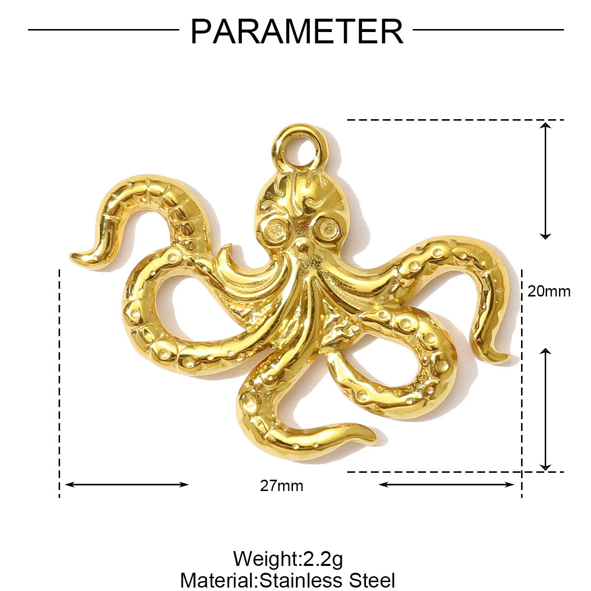 6pcs/pack High Polish Star Sun Moon Necklace Pendant Stainless Steel Fish Octopus DIY Earring Charm Women Snake Surfer Jewelry
