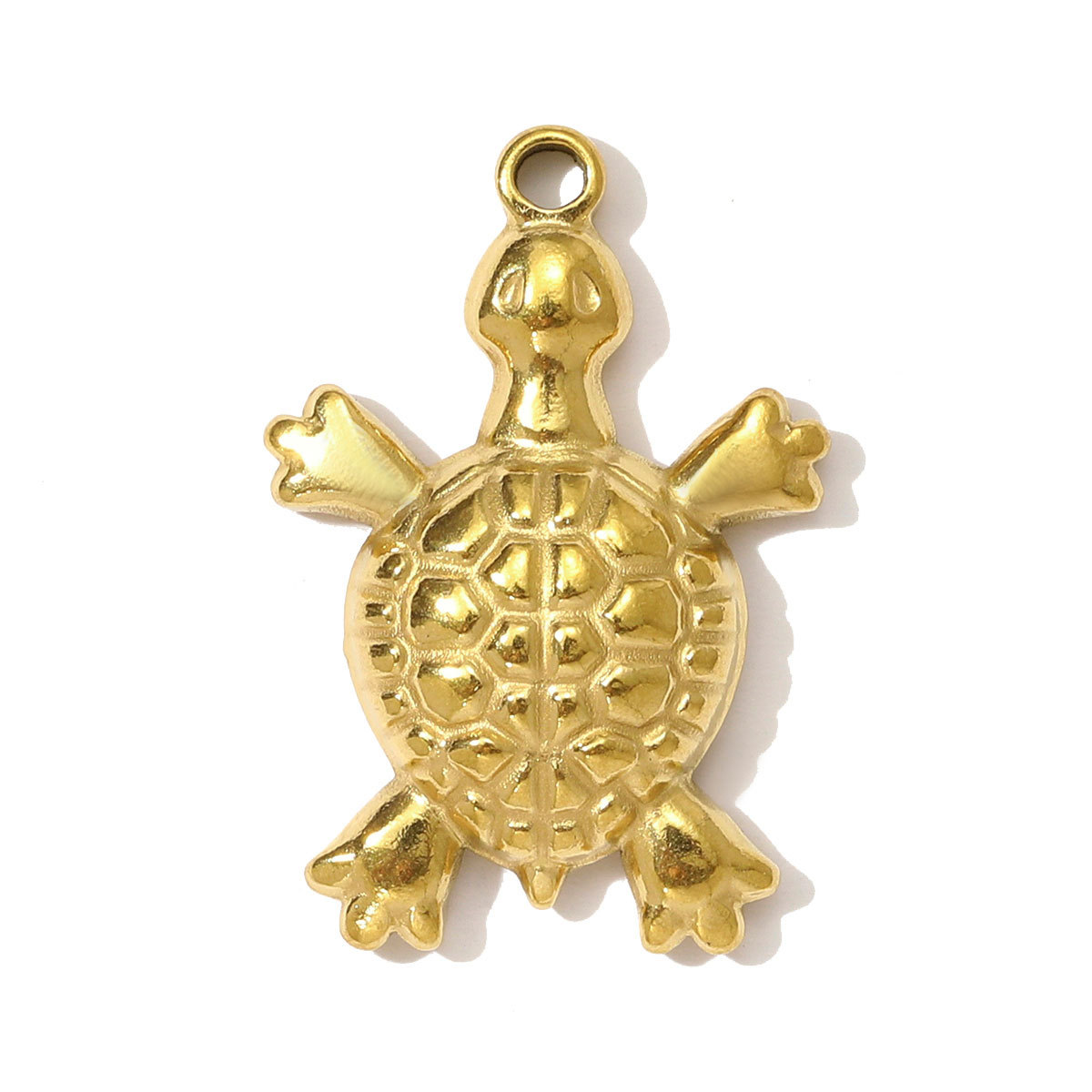 6pcs/pack High Polish Rhinestone Crab Fish Necklace Pendant Stainless Steel Snake Turtle DIY Earring Charm Women Dolphin Jewelry