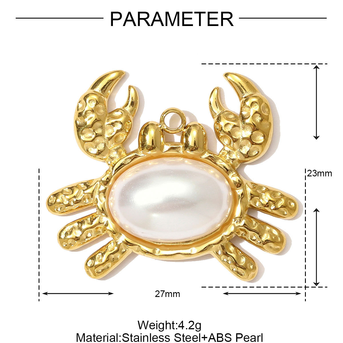 6pcs/pack High Polish Rhinestone Crab Fish Necklace Pendant Stainless Steel Snake Turtle DIY Earring Charm Women Dolphin Jewelry