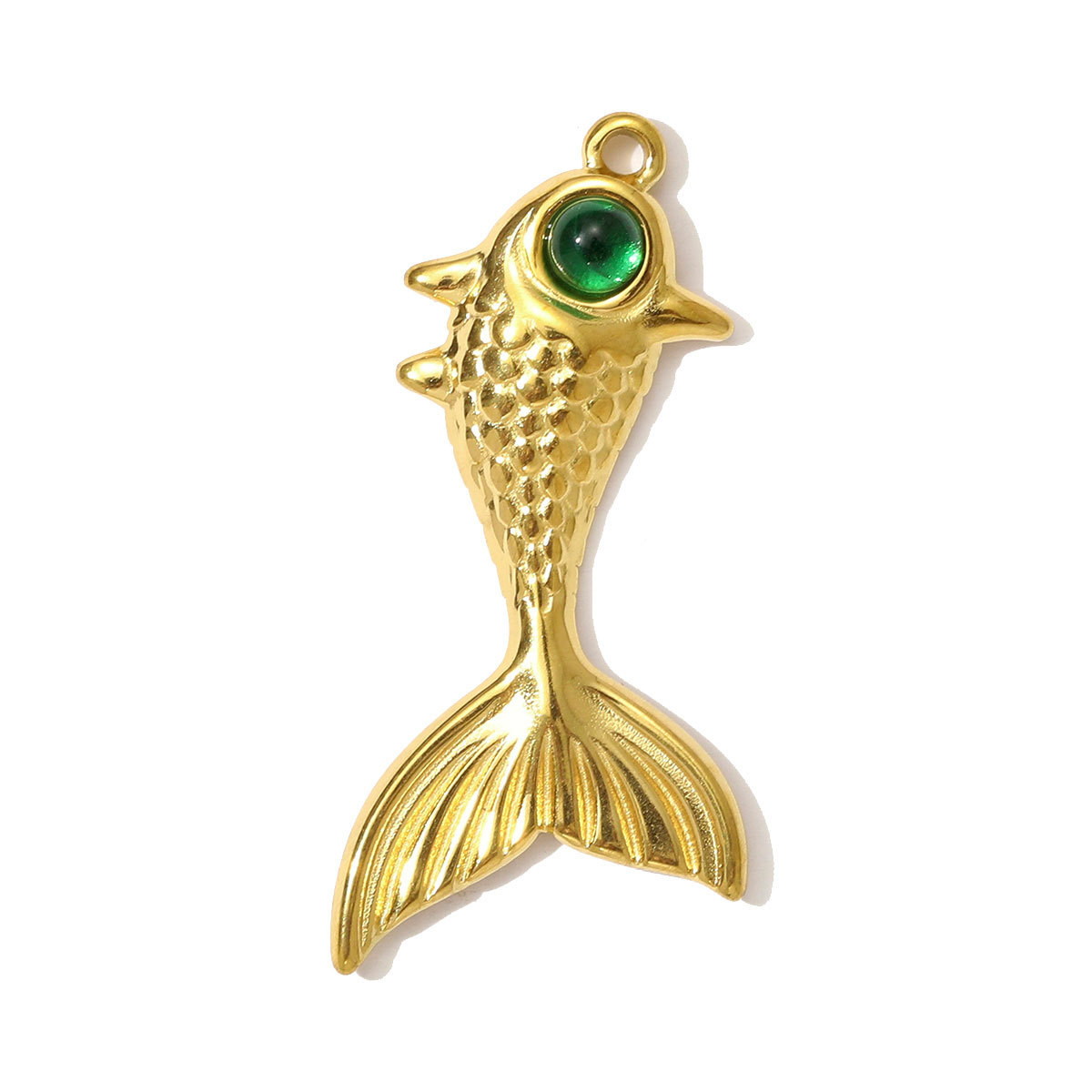 6pcs/pack High Polish Rhinestone Crab Fish Necklace Pendant Stainless Steel Snake Turtle DIY Earring Charm Women Dolphin Jewelry