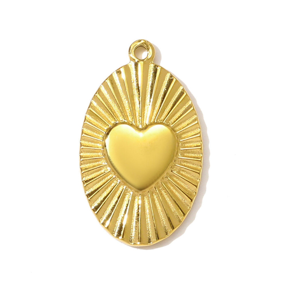 6pcs/pack High Polish Fingerprint Round Tag Necklace Pendant Stainless Steel Love Heart DIY Earring Charm Women Knot Bow Jewelry