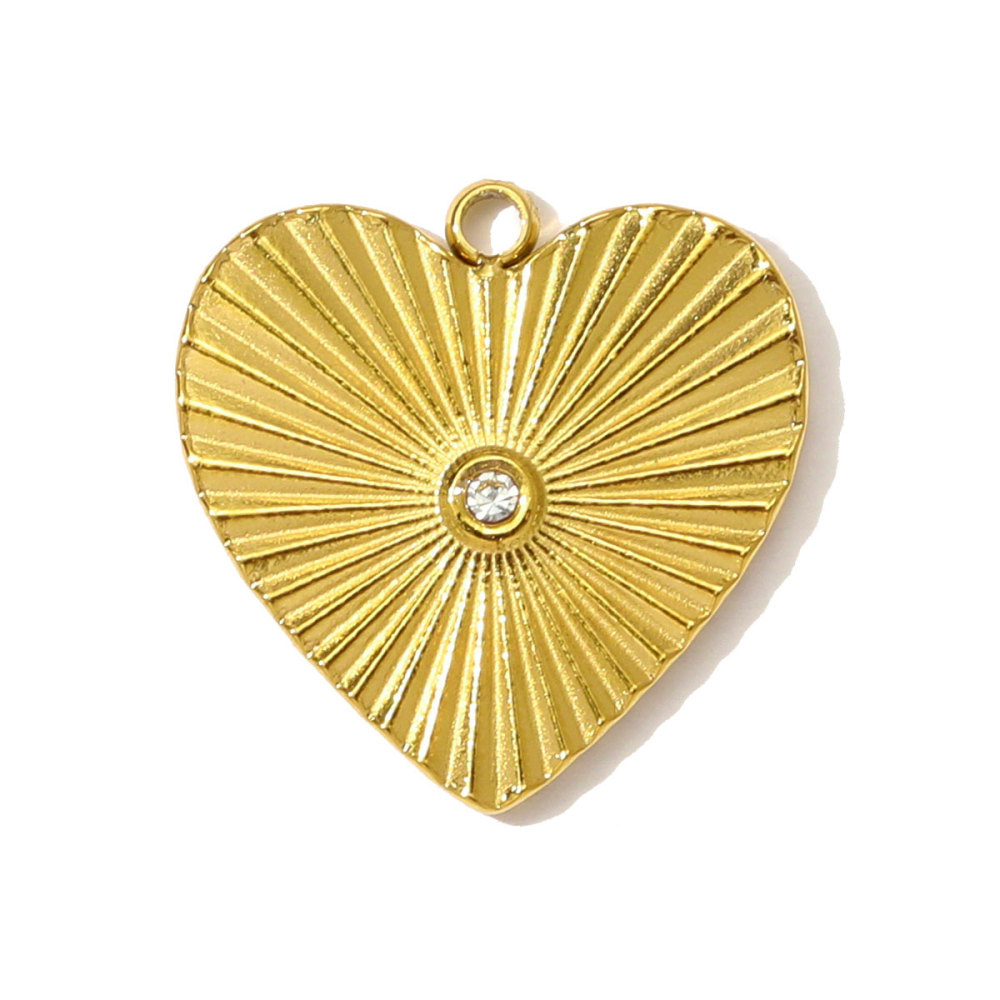 6pcs/pack High Polish Fingerprint Round Tag Necklace Pendant Stainless Steel Love Heart DIY Earring Charm Women Knot Bow Jewelry