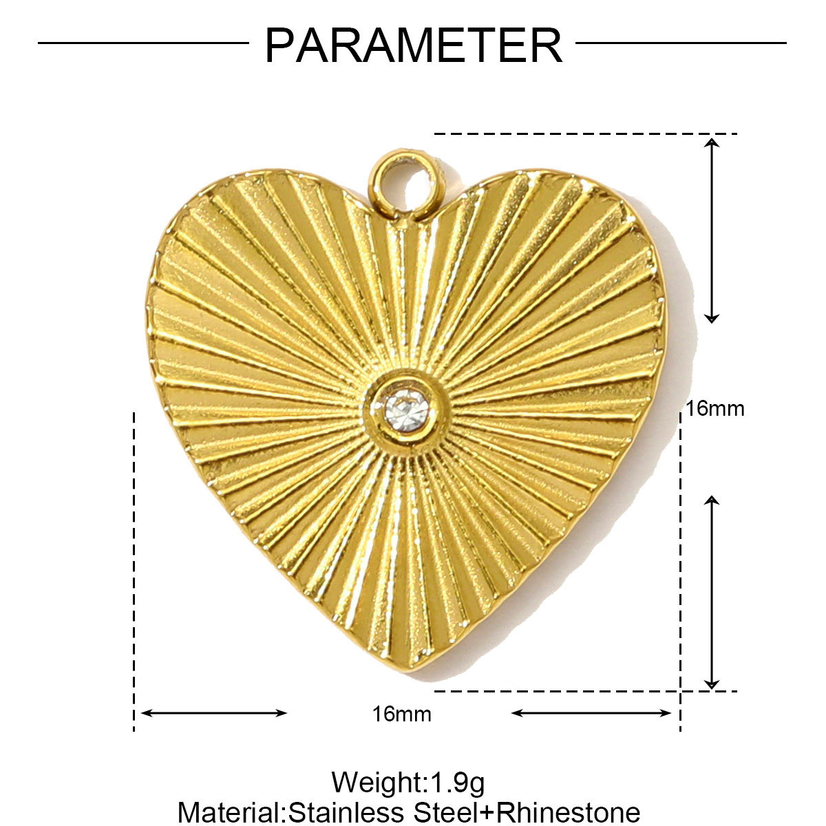 6pcs/pack High Polish Fingerprint Round Tag Necklace Pendant Stainless Steel Love Heart DIY Earring Charm Women Knot Bow Jewelry