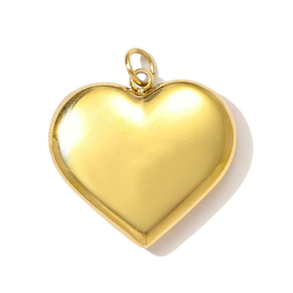 6pcs/pack High Polish Fingerprint Round Tag Necklace Pendant Stainless Steel Love Heart DIY Earring Charm Women Knot Bow Jewelry