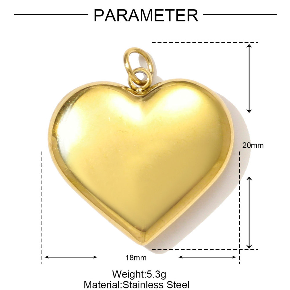 6pcs/pack High Polish Fingerprint Round Tag Necklace Pendant Stainless Steel Love Heart DIY Earring Charm Women Knot Bow Jewelry