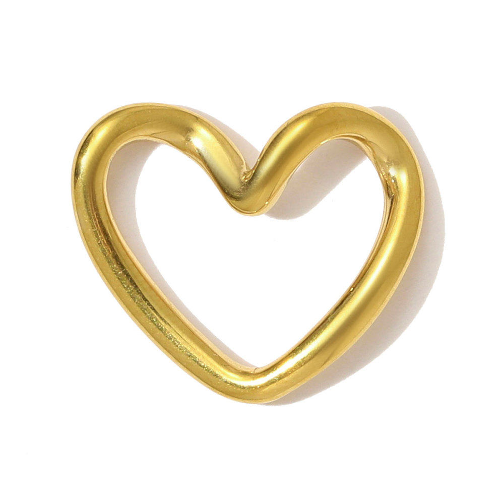 6pcs/pack High Polish Fingerprint Round Tag Necklace Pendant Stainless Steel Love Heart DIY Earring Charm Women Knot Bow Jewelry