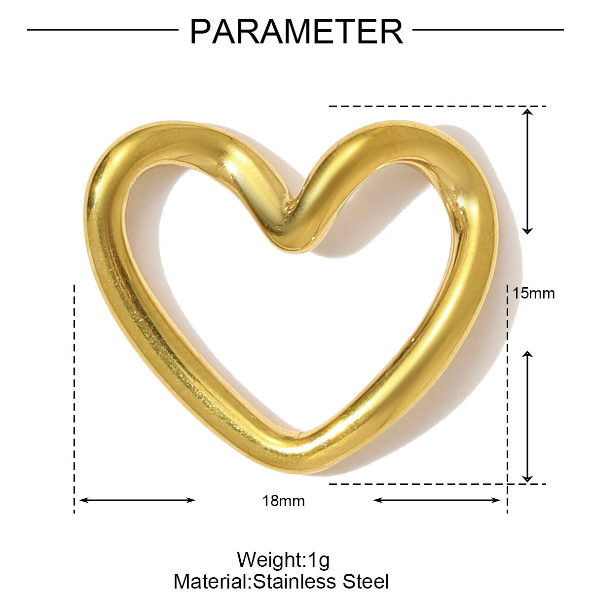 6pcs/pack High Polish Fingerprint Round Tag Necklace Pendant Stainless Steel Love Heart DIY Earring Charm Women Knot Bow Jewelry