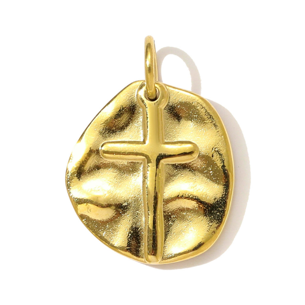 6pcs/pack Stainless Steel Enamel Cross Life Tree Round Necklace Pendant The Holy Mother Angel DIY Charm Women Heart Jewelry