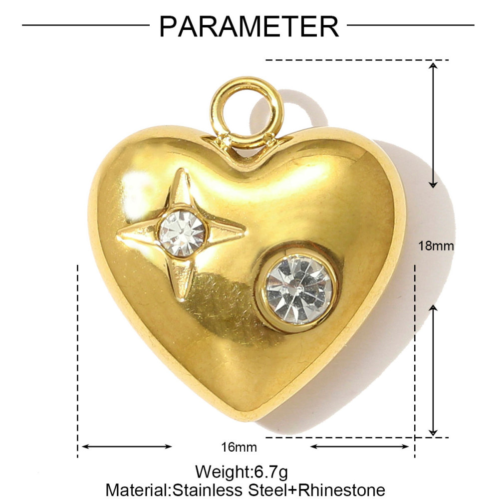 6pcs/pack Stainless Steel Enamel Cross Life Tree Round Necklace Pendant The Holy Mother Angel DIY Charm Women Heart Jewelry