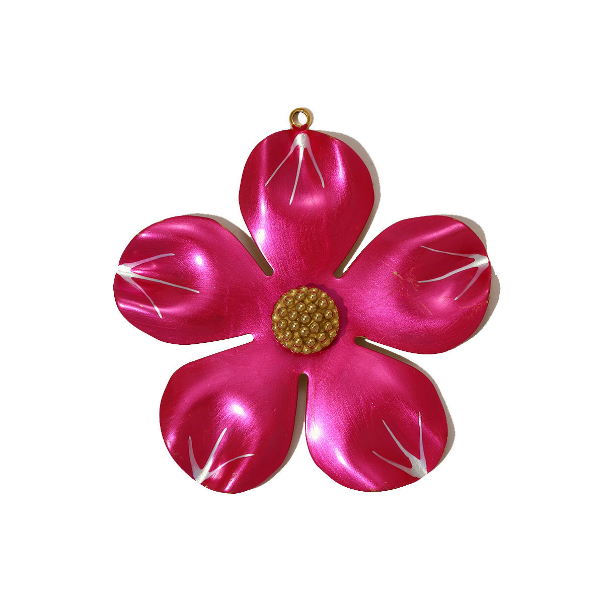 6pcs/pack Big Size Stainless Steel Camellia Flower Necklace Pendant Colorful Enamel DIY Earrings Charms Women Jewelry Wholesale