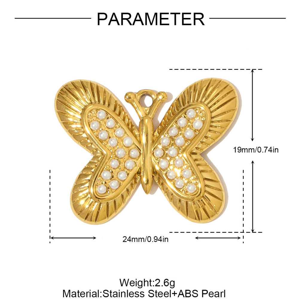 6pcs/pack Fashion Stainless Steel Rhinestone Butterfly Necklace Pendants 3D Coffee Cup DIY Earring Charms Women Jewelry Wholesale