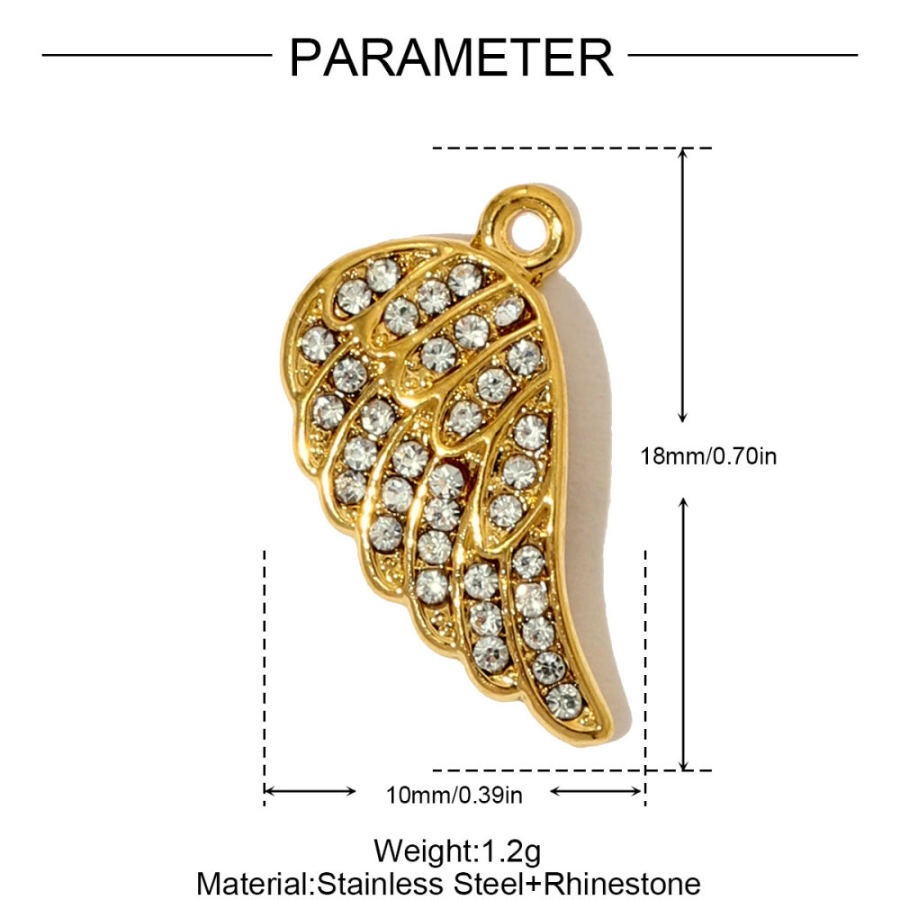 6pcs/pack Fashion Stainless Steel Rhinestone Butterfly Necklace Pendants 3D Coffee Cup DIY Earring Charms Women Jewelry Wholesale